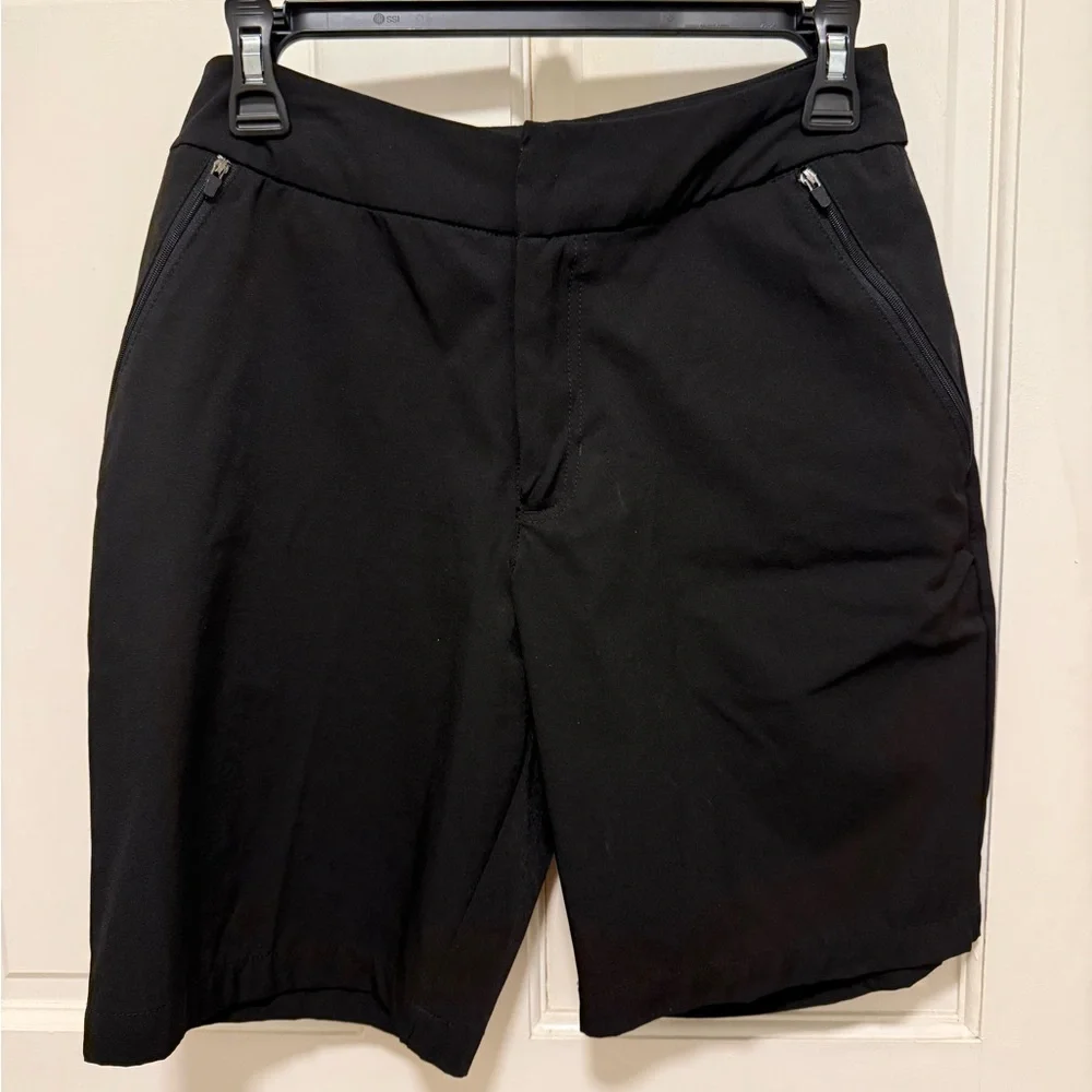 NWOT Tommy Bahama Active Black Women's Bermuda Golf Quick Dry Shorts-Size S - Picture 1 of 5